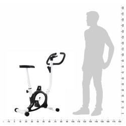 vidaXL Cyclette Ellittica con Cinghia di Resistenza Nera