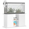 vidaXL Supporto Acquario 101x41x58 cm Legno ingegnerizzato Bianco Lucido