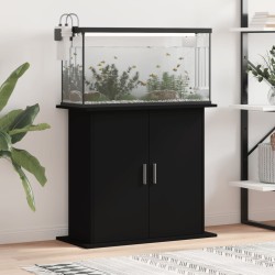 vidaXL Supporto per Acquario 81x36x73 cm in Legno ingegnerizzato Nero