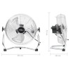 vidaXL Ventilatore da Pavimento a 3 Velocità 40 cm 40 W