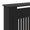 vidaXL Copertura per Radiatore Nera in MDF 205 cm