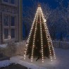 vidaXL Rete di Luce per Albero di Natale 300 LED Bianco Freddo 300 cm