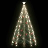 vidaXL Rete di Luce per Albero di Natale 300 LED Bianco Freddo 300 cm