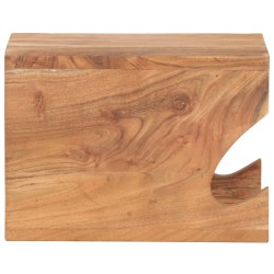 vidaXL Supporto Bicicletta da Parete 35x25x25 cm in Legno di Acacia