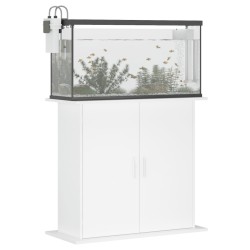 vidaXL Supporto per Acquario Bianco 81x36x73 cm in Legno ingegnerizzato