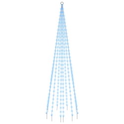 Albero di Natale Pennone Blu 310 LED 300 cm