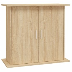 vidaXL Supporto Acquario 81x36x73cm in Legno ingegnerizzato Rovere Sonoma