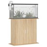 vidaXL Supporto Acquario 81x36x73cm in Legno ingegnerizzato Rovere Sonoma