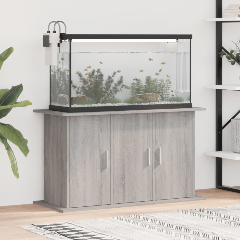 vidaXL Supporto Acquario 101x41x58 cm Legno ingegnerizzato Grigio Sonoma