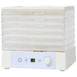 vidaXL Disidratatore Alimentare con 6 Vassoi 250 W Bianco