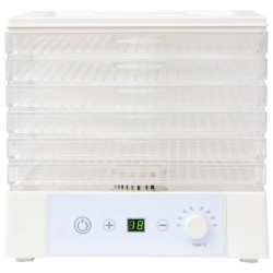 vidaXL Disidratatore Alimentare con 6 Vassoi 250 W Bianco