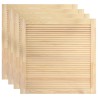 vidaXL Ante a Lamelle 4 pz in Legno Massello di Pino 39,5x39,4 cm