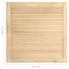 vidaXL Ante a Lamelle 4 pz in Legno Massello di Pino 39,5x39,4 cm