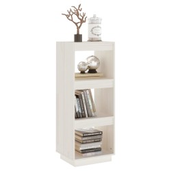 vidaXL Libreria/Divisorio Bianco 40x35x103cm in Legno Massello di Pino