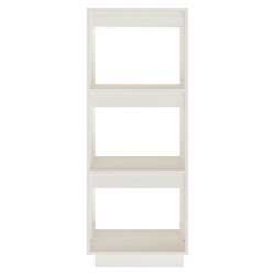 vidaXL Libreria/Divisorio Bianco 40x35x103cm in Legno Massello di Pino