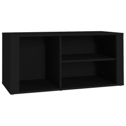 vidaXL Scarpiera Nero 100x35x45 cm in Legno Ingegnerizzato