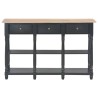 vidaXL Tavolo Consolle Nero 110x30x76 cm in Legno ingegnerizzato