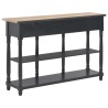 vidaXL Tavolo Consolle Nero 110x30x76 cm in Legno ingegnerizzato