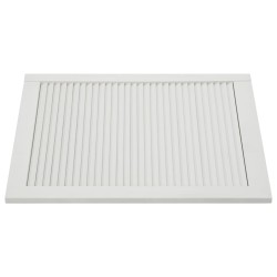 vidaXL Ante a Lamelle 2 pz Legno Massello di Pino Bianco 61,5x49,4 cm