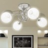 vidaXL Lampada da Soffitto Paralume in Rete Metallica 4 Lampadine G9