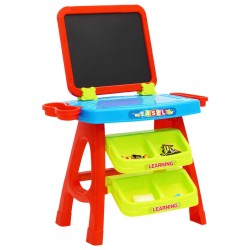 vidaXL Set da Gioco 3-1 per Bambini con Cavalletto e Scrivania