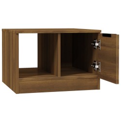 vidaXL Tavolino da Salotto Rovere Marrone 50x50x36cm Legno ingegnerizzato