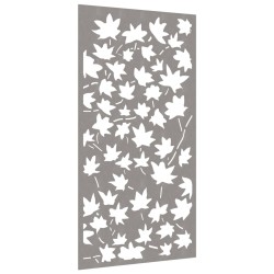 vidaXL Decorazione Muro Giardino 105x55 cm Foglia Acero Acciaio Corten