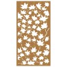 vidaXL Decorazione Muro Giardino 105x55 cm Foglia Acero Acciaio Corten