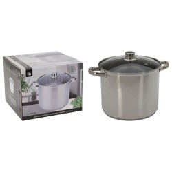 Excellent Houseware Casseruola con Coperchio 9 L in Acciaio Inox