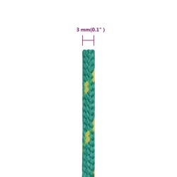 vidaXL Corda Nautica Verde 3 mm 25 m in Polipropilene