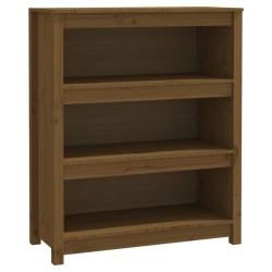 vidaXL Libreria Marrone Miele 80x35x97 cm in Legno Massello di Pino