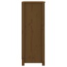 vidaXL Libreria Marrone Miele 80x35x97 cm in Legno Massello di Pino