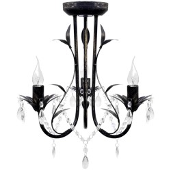 Lampadario Art Nouveau Nero...