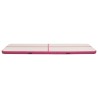 vidaXL Tappetino Ginnastica Gonfiabile con Pompa 800x100x20cm PVC Rosa