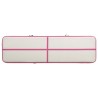 vidaXL Tappetino Ginnastica Gonfiabile con Pompa 800x100x20cm PVC Rosa