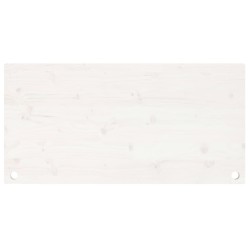 vidaXL Piano Scrivania Bianco 100x50x2,5 cm in Legno Massello di Pino