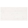 vidaXL Piano Scrivania Bianco 100x50x2,5 cm in Legno Massello di Pino