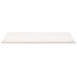 vidaXL Piano Scrivania Bianco 110x55x2,5 cm in Legno Massello di Pino