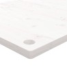 vidaXL Piano Scrivania Bianco 110x55x2,5 cm in Legno Massello di Pino