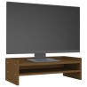 vidaXL Supporto per Monitor Miele 50x24x16 cm Legno Massello di Pino