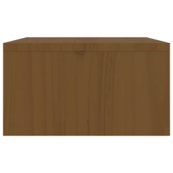 vidaXL Supporto per Monitor Miele 100x27x15 cm Legno Massello di Pino con cassetti