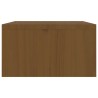 vidaXL Supporto per Monitor Miele 100x27x15 cm Legno Massello di Pino con cassetti