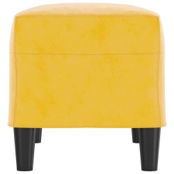 vidaXL Panca Giallo 70x35x41 cm in Velluto