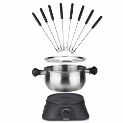 Tristar Set Fondue per Famiglia 1400 W 1,3 L in Acciaio Inox Argento