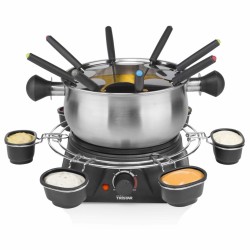 Tristar Set Fondue per Famiglia 1400 W 1,3 L in Acciaio Inox Argento