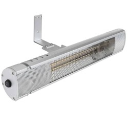 Tristar Riscaldatore Patio a Muro KA-5277 2000 W Tubo Argento Dorato