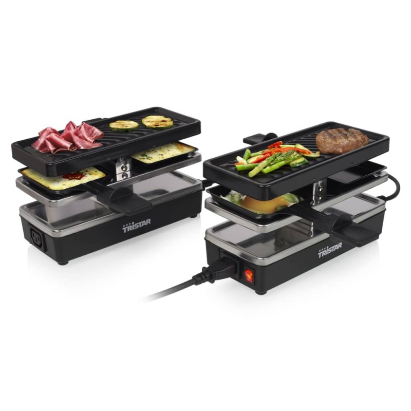 Tristar Griglia per Raclette 4 Persone RA-2742 800W 23,8x10,4cm Nera