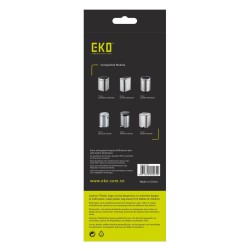 EKO Set Sacchetti della Spazzatura B 7-9 L 24x25 pz Bianchi