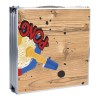 HI Tavolo Pieghevole Birra Pong 240x60x55 cm MDF e Alluminio