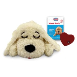 Snuggle Puppy Giocattolo Peluche con Battito per Cani Dorato